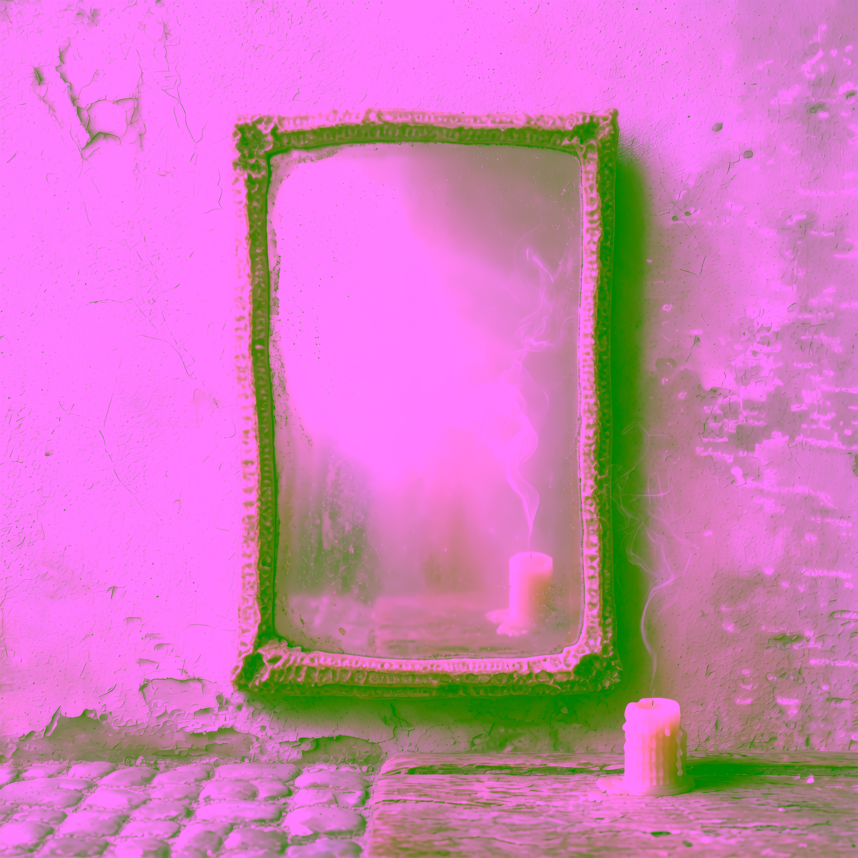 Mirror with Extinguished Candle